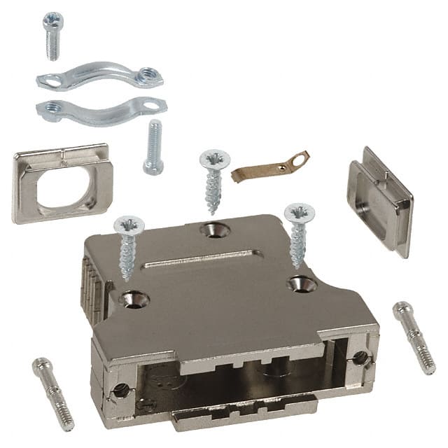 982-025-020-121 NorComp Inc.  Capots de connecteurs D-Sub en forme de D